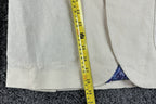 TailorByrd Collection Mens 38R Cream Linen Blend Blazer Paisley Lined Sport Coat