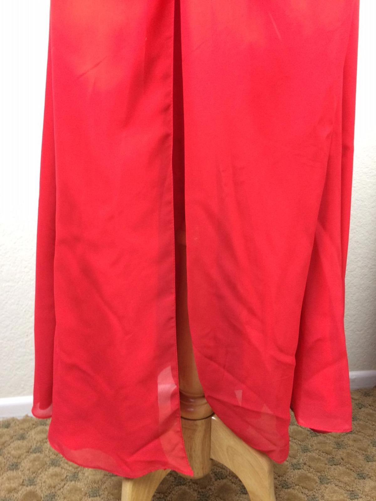 Dancing Queen Prom Dress/Evening Gown Women's Red Rhinestones  Sz XS
