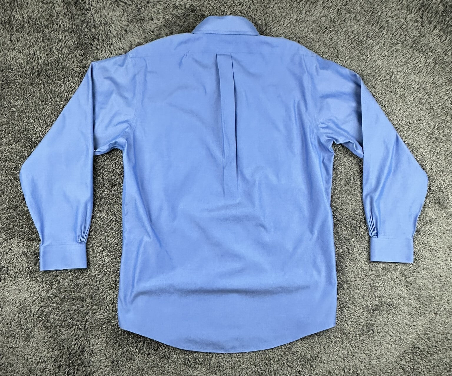 Brooks Brothers Regent Mens Non Iron Supima Cotton Dress Shirt Blue 16.5/34
