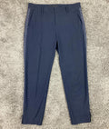 MAC Jeans Cigarette Galloon Drape Navy Slim Pants Women Size 	EU 38 US 6 Stretch