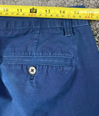 Bonobos Slim Fit Stretch Chino Pants Blue Men's Size 32x32 Zip Pocket