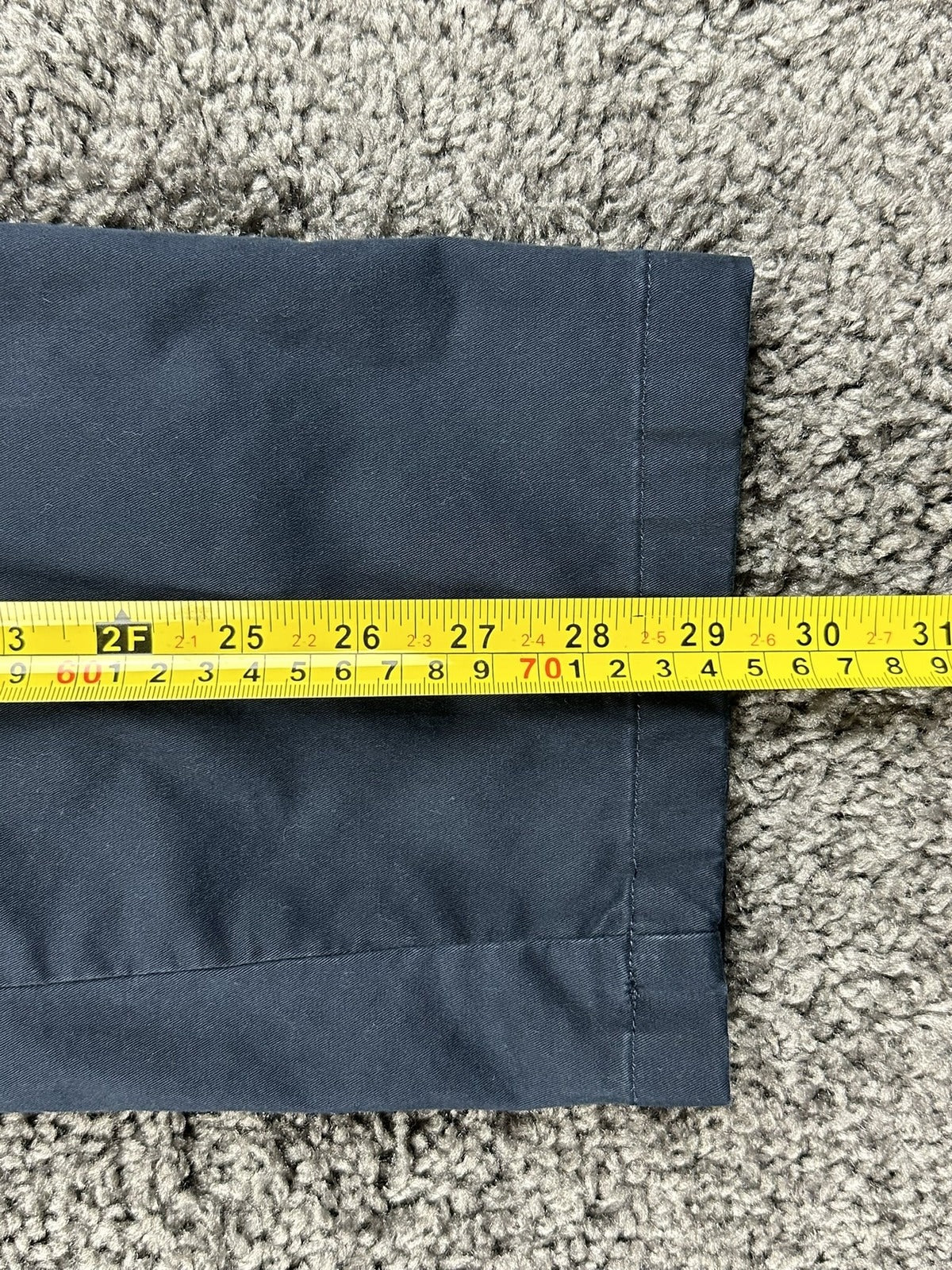 Abercrombie Fitch Mens Chino Pants 30x30 Navy Blue Straight Stretch Flat Front