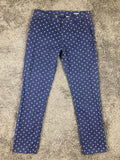 Bonobos Men's Navy Geometric Washed Chinos 100% Cotton Slim Straight Sz 32x32