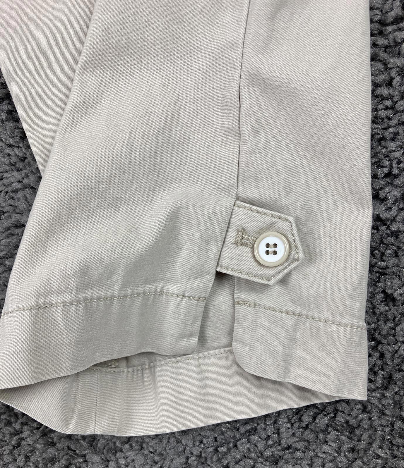 Talbots Perfect Crop Pant Women’s 10 Beige Khaki Button Hem Tabs