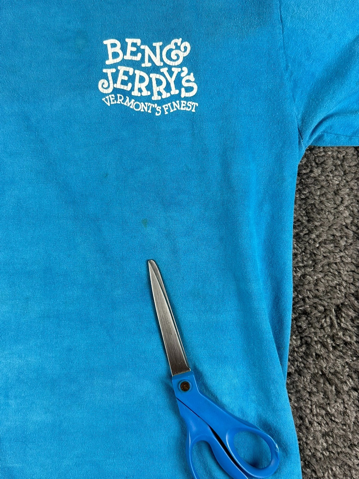 Vintage Ben & Jerrys Ice Cream Shirt Long Sleeve Tie Dye Mens Medium Y2K 90s