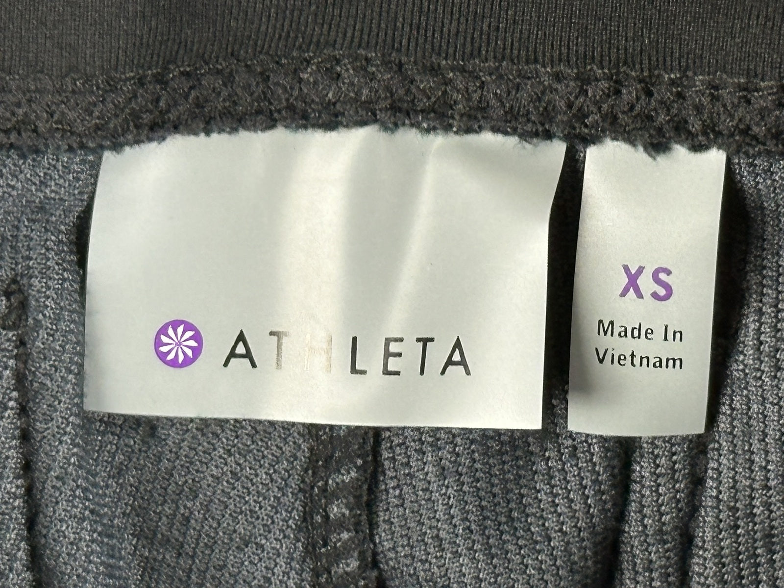 Athleta Black Corduroy Metro High Waisted Leggings Pants Pockets XS