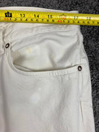 Agolde Lana Jeans Men 32 White 100% Cotton Made in Turkey Style A140-1183 Flaws