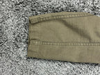 AllSaints Sapper Mens XL Military Overshirt Jacket Olive Green Distressed Cotton
