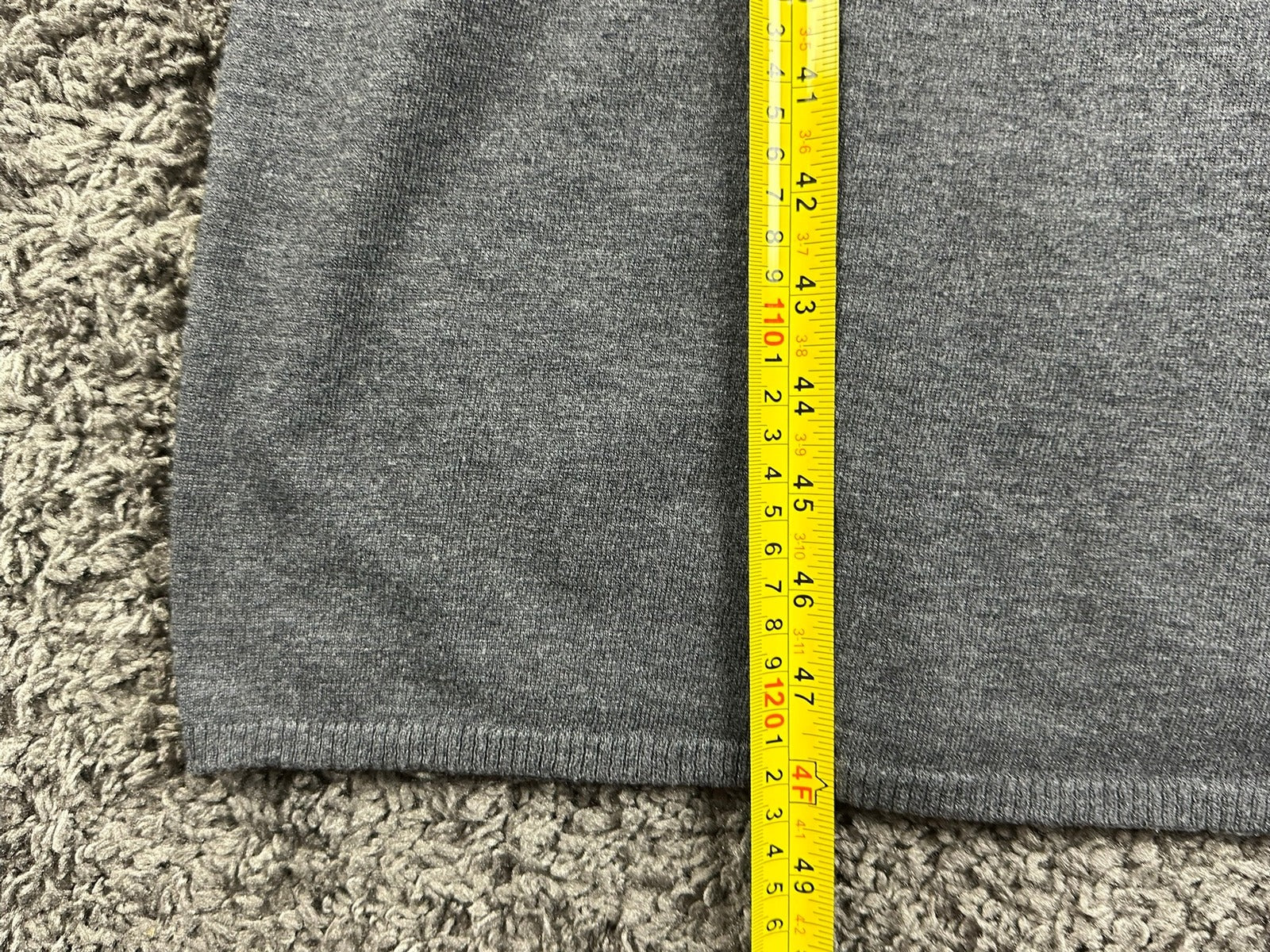 ZARA Gray Knit Wrap Midi Dress Long Sleeve Sweater Tie Waist Womens Size M