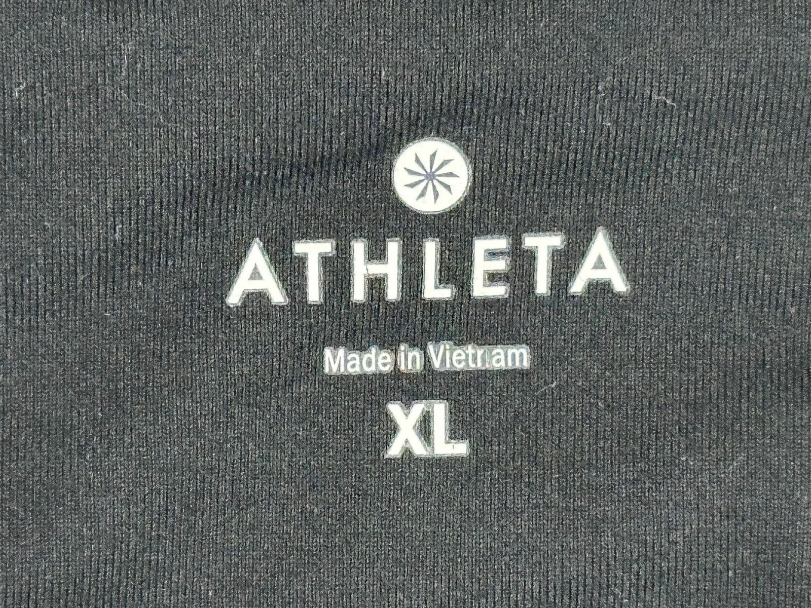 Athleta Relay Capri Leggings Black Womens XL Reflective Running Pants Workout