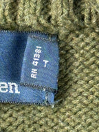 Polo Ralph Lauren Mens Quarter Zip Sweater Medium Olive Green Cotton Cashmere