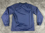 Castore Mens Large Navy Blue Long Sleeve V-Neck Windbreaker Pullover Mesh Lined