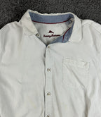 Tommy Bahama Reserve Mens XL White 100% Silk Wine Tasting Embroidered Shirt