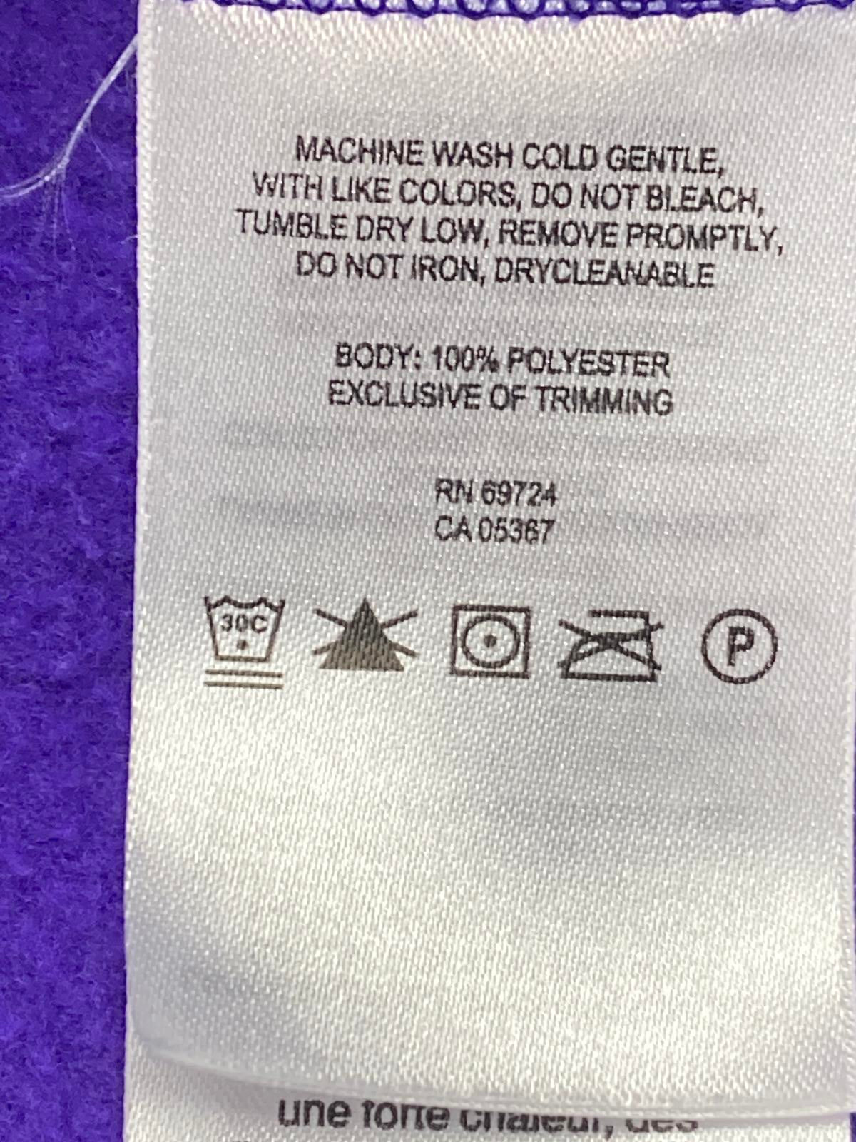 Columbia Purple Full Zip Fleece Jacket Zip Pockets Women Small