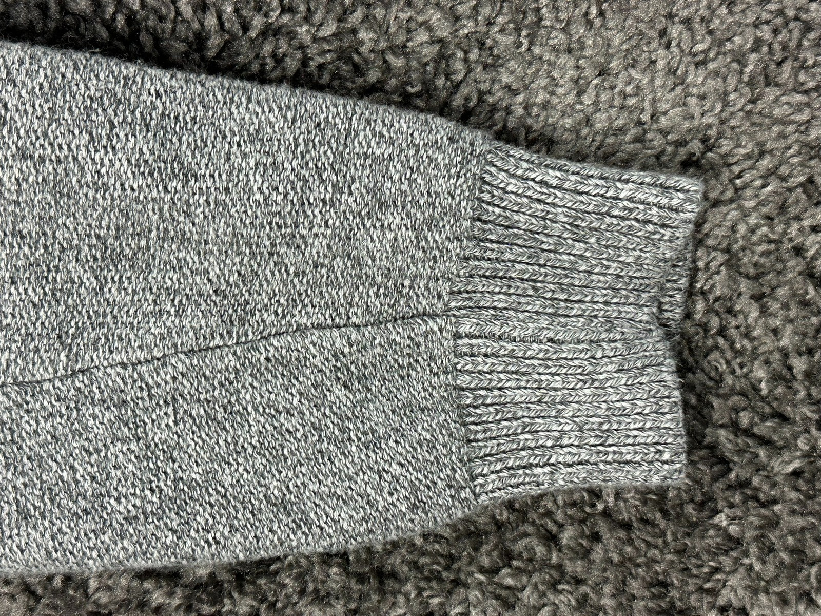 prAna North Loop Mens Hoodie Sweater Medium Gray Organic Cotton Slim Fit Knit
