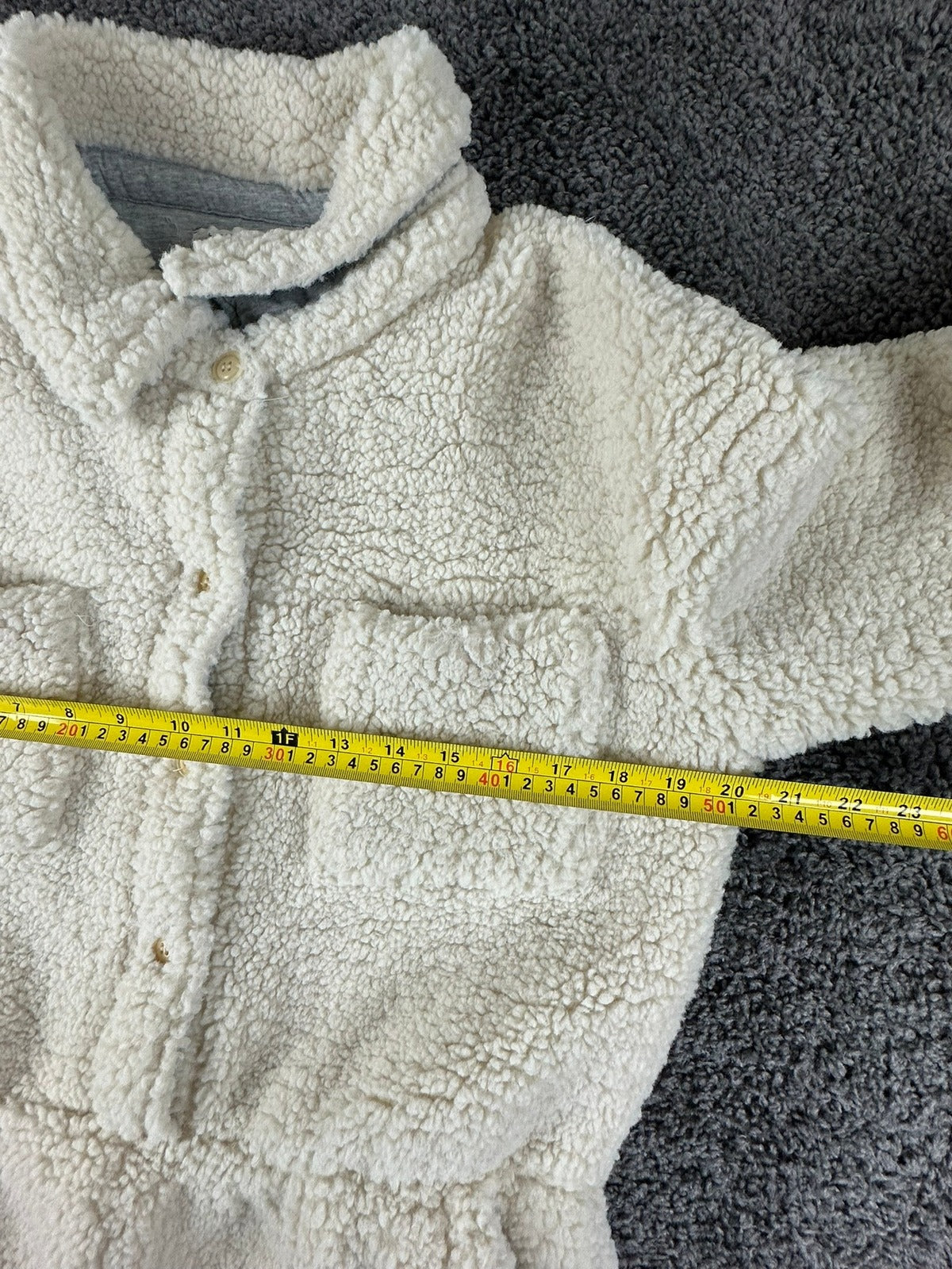 Basin + Range Womens Sherpa Fleece Jumpsuit Cream Onesie Romper Cozy L