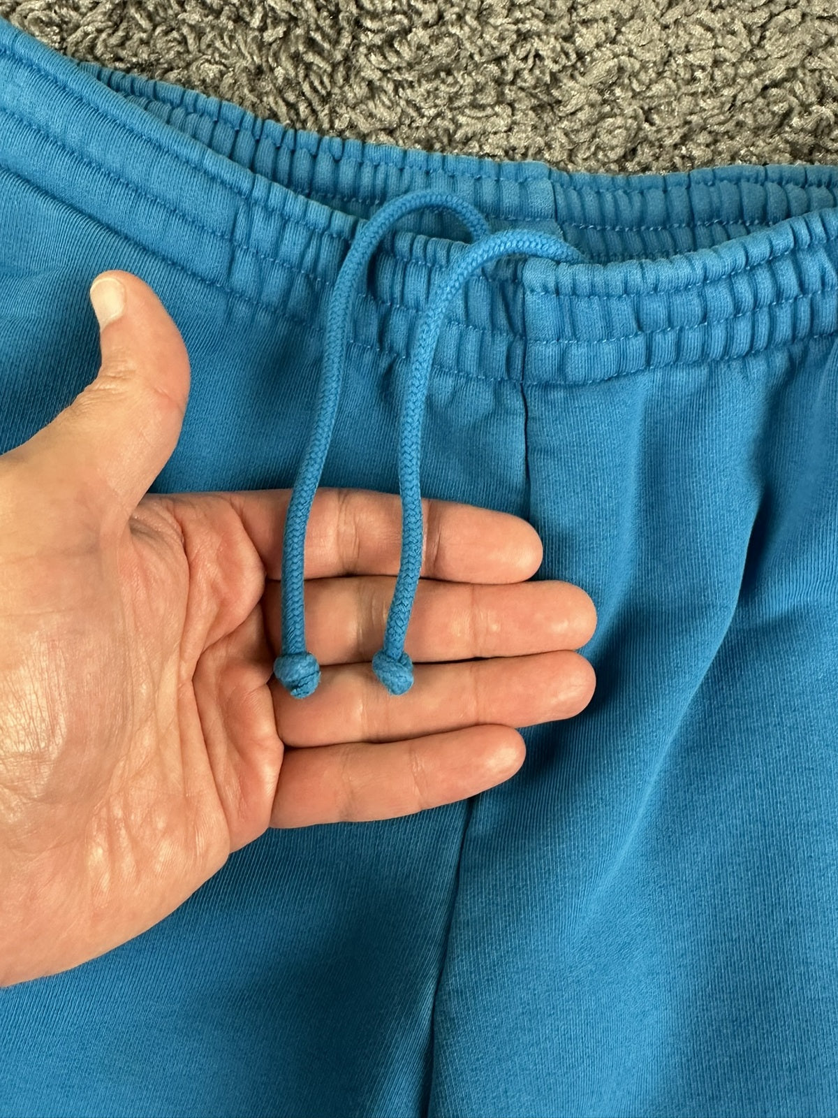 PANGAIA Track Pants Small Blue Organic Cotton Sweatpants Joggers Cuffed 365