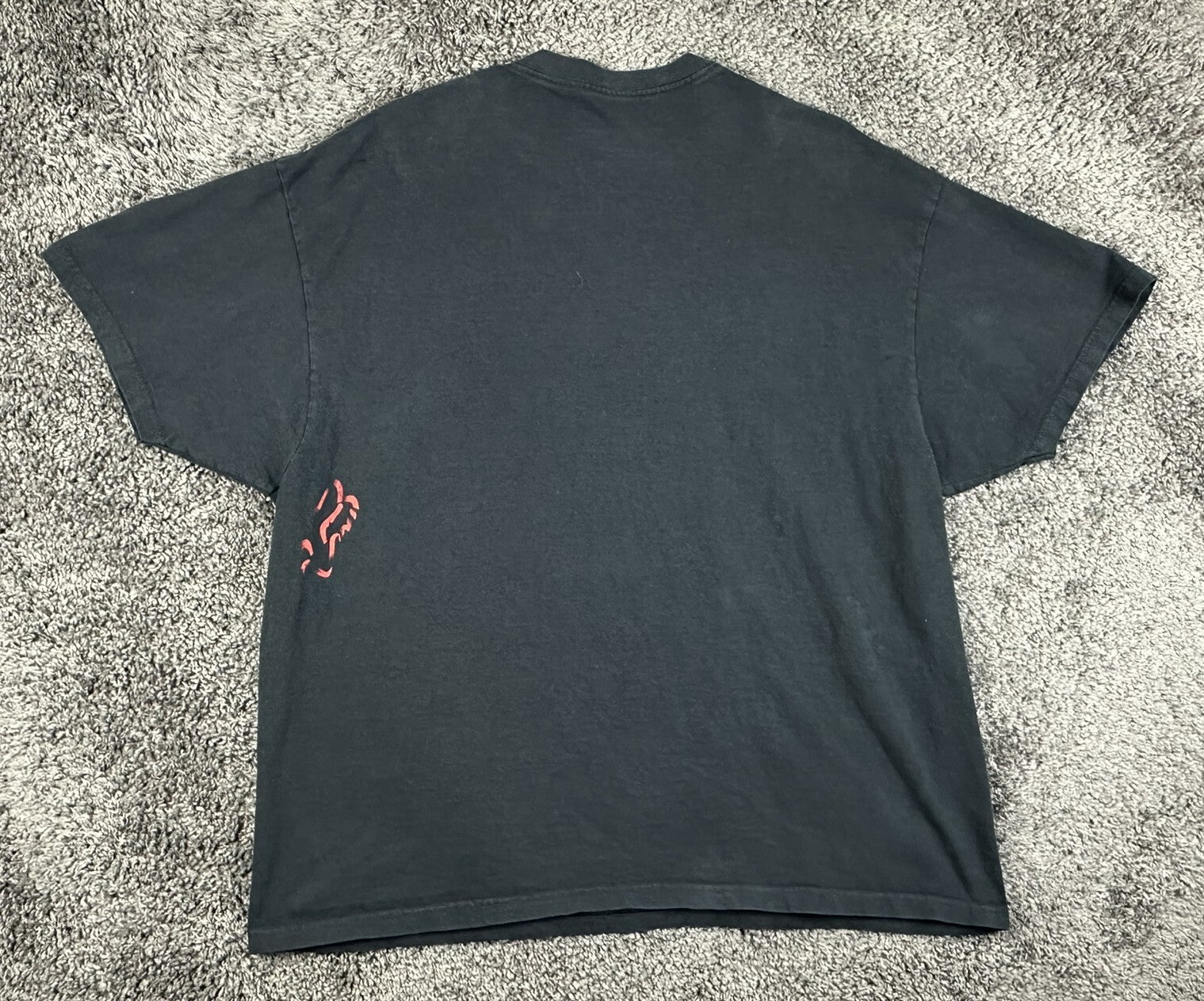 Fox Racing Mens Graphic T Shirt Size XXL Black Red Logo Motocross Y2K Dirt Bike