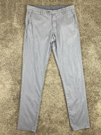 Wolf vs Goat Mens 33x34 Blue Tencel Stretch Chino Pants Made in Italy