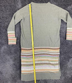 Daily Practice by Anthropologie Women Fair Isle Sweater Dress Small Sage Green