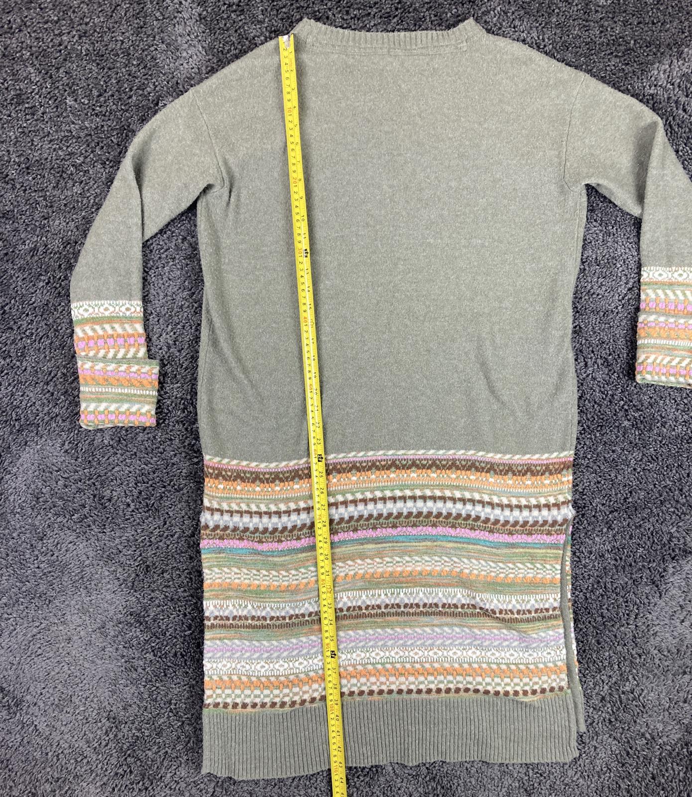Daily Practice by Anthropologie Women Fair Isle Sweater Dress Small Sage Green