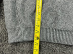 prAna North Loop Mens Hoodie Sweater Medium Gray Organic Cotton Slim Fit Knit