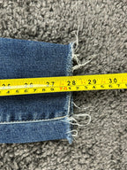 AG Adriano Goldschmied Legging Ankle Jeans Sz 27 Medium Wash Stretch Distressed