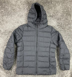 Uniqlo Ultra Light Down Hooded Puffer Jacket Unisex Small Black Full Zip