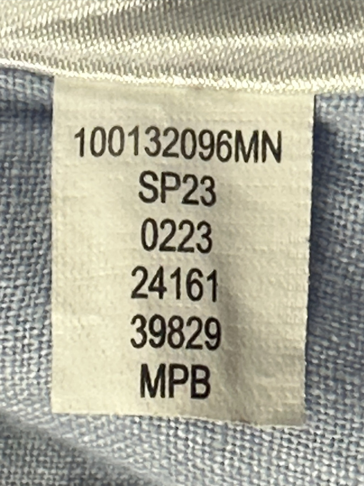 Club Room Mens 100% Linen Shirt XXL 2XL Light Blue Long Sleeve Button Front