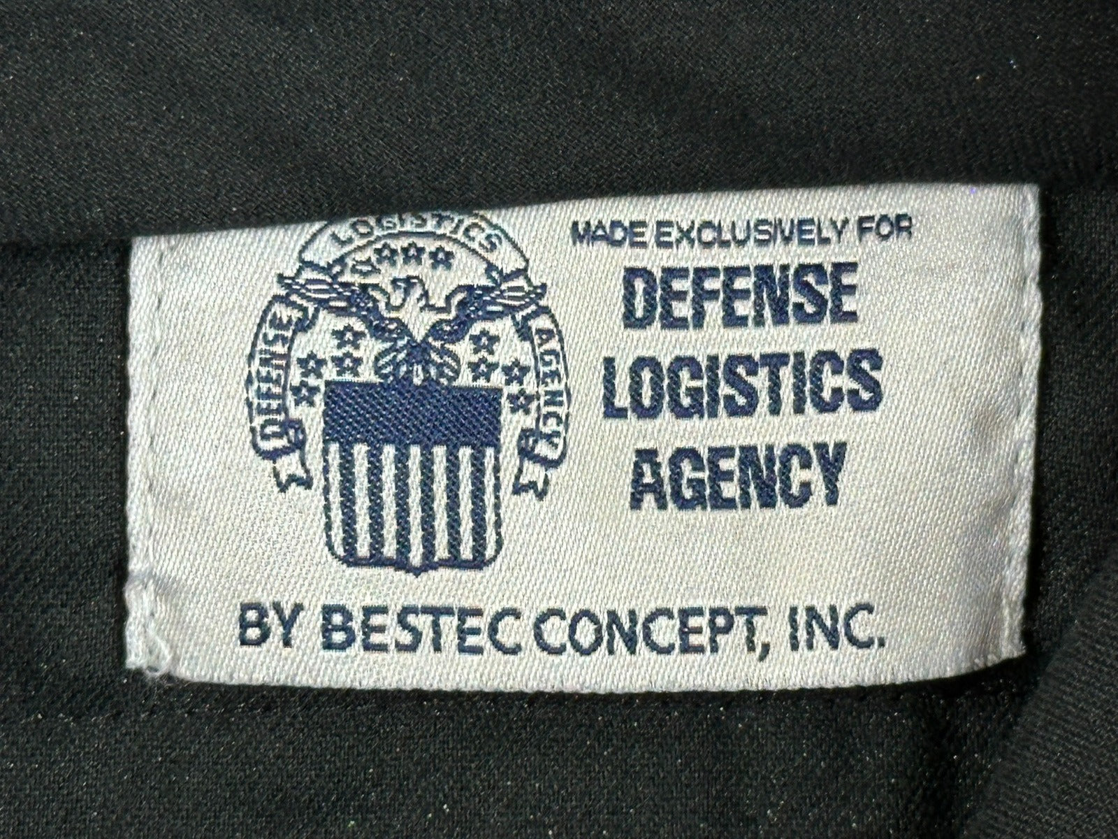 US Navy Military Mens Black Dress Trousers Pants 32R Poly Wool Uniform DLA