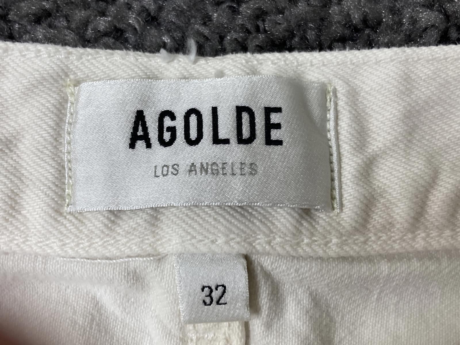 Agolde Lana Jeans Men 32 White 100% Cotton Made in Turkey Style A140-1183 Flaws