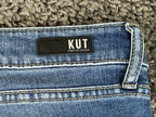 KUT from the Kloth Kelsey Flare Jeans Womens 16P High Rise Stretch Raw Hem