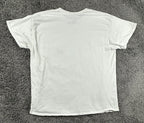 Wu Tang Clan T Shirt Mens Large White Graphic Rap Tee Airbrush Chrome Logo LG