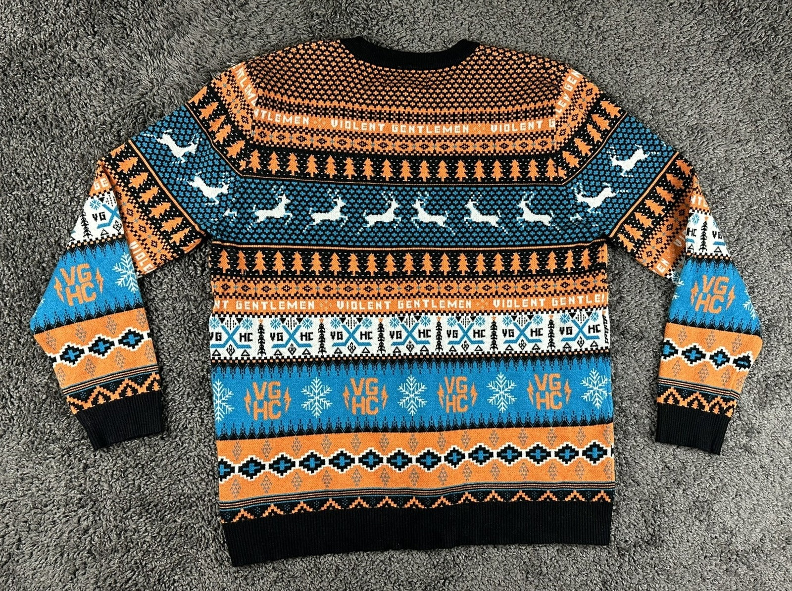 Violent Gentlemen San Diego Gulls Ugly Christmas Sweater Mens Size M AHL Hockey