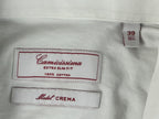 Camicissima Milano Dress Shirt Mens 39/15.5 White Extra Slim Fit Model Crema