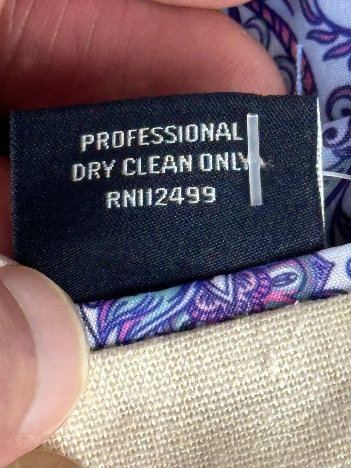 TailorByrd Collection Mens 38R Cream Linen Blend Blazer Paisley Lined Sport Coat