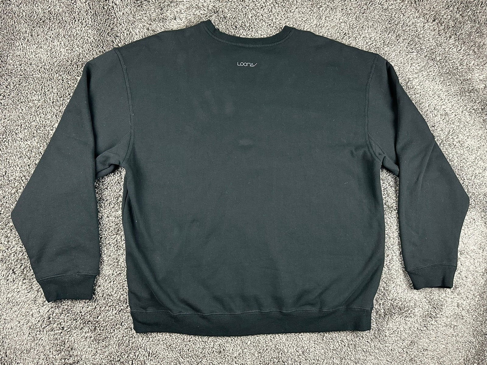 LOONA 12:00 Kpop Album Graphic Crewneck Sweatshirt Black Size XXL Pullover