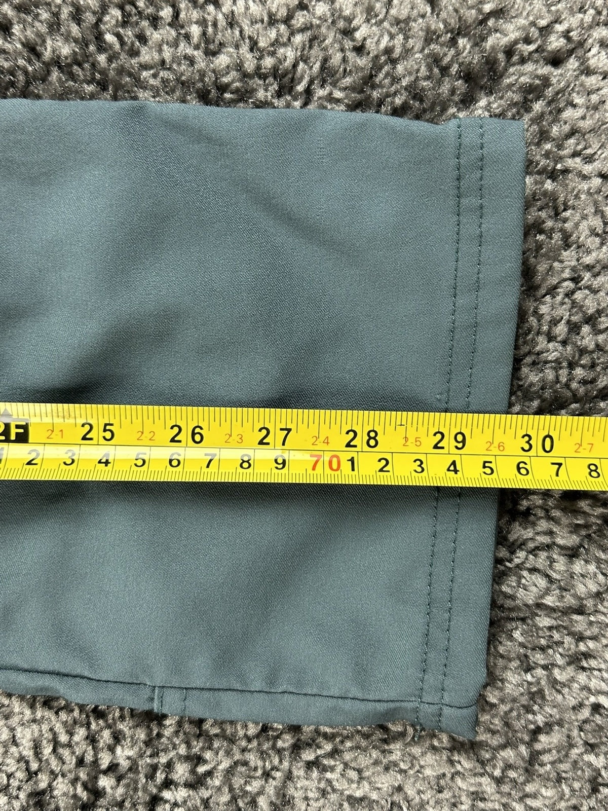prAna Stretch Zion Slim Fit Pants Mens 30x30 Hiking Cargo Belted Teal