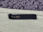 Maje Womens Cropped Cardigan Size 3 Large Sage Green Toggle Button Cotton