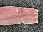 Young Fabulous & Broke Womens Shirt Dress Small Pink Mineral Wash Ruched Tencel