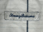 Tommy Bahama Mens XL Calm Sea Stripe Long Sleeve Button Front Shirt White Blue
