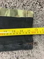 Kayden K Men's Black Skinny Pants Camo Side Stripe Ankle Zip Drawstring Size M