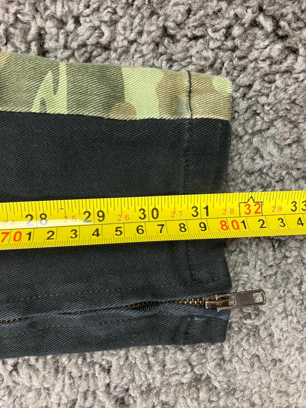 Kayden K Men's Black Skinny Pants Camo Side Stripe Ankle Zip Drawstring Size M