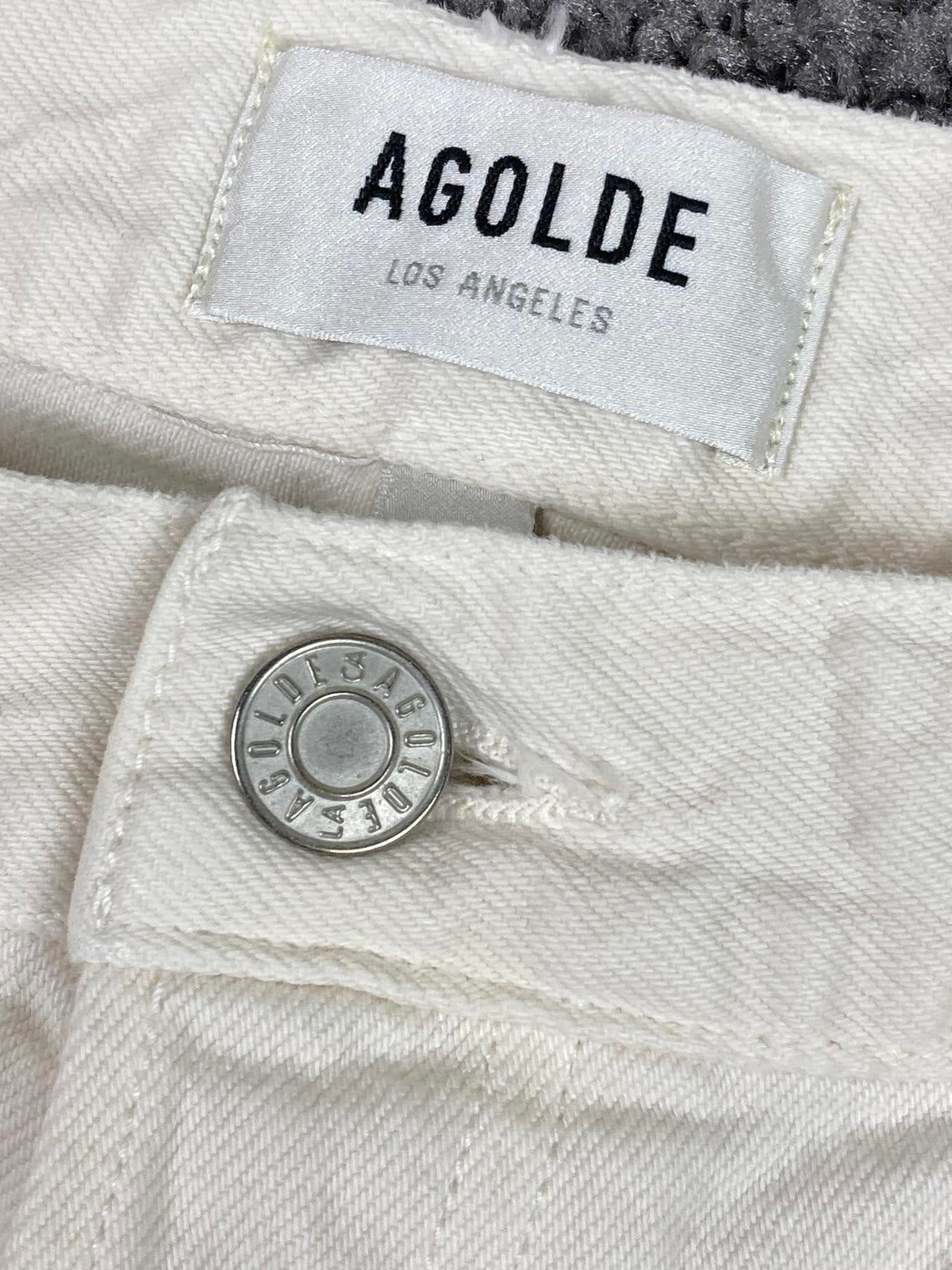 Agolde Lana Jeans Men 32 White 100% Cotton Made in Turkey Style A140-1183 Flaws