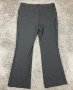 Elie Tahari Womens Virgin Wool Blend Flare Black Dress Pants Trousers Sz 14