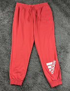 Adidas Mens Large Red Post Game Lite French Terry Joggers Sweatpants GG2331