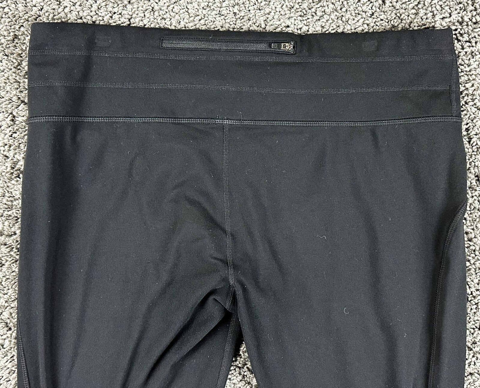 Athleta Relay Capri Leggings Black Womens XL Reflective Running Pants Workout