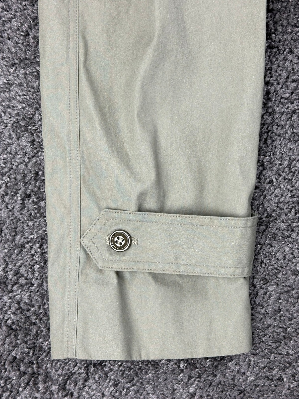 US Military Mens All Weather Trench Coat Belted Khaki 44 XL Overcoat Rain