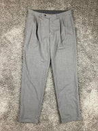 Lauren Ralph Lauren Mens Pleated Dress Pants Cuffed Hem 34x32 Gray Stretch