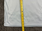 Collars & Co Mens Large Light Blue Dress Collar Polo Shirt Short Sleeve Stretch